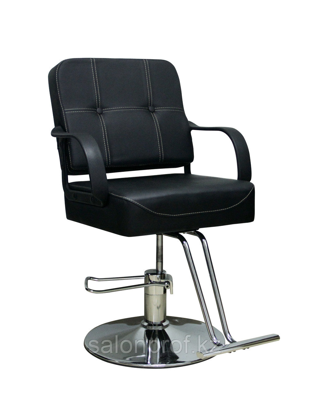AS-8892 Кресло парикмахерское (черное, гладкое)