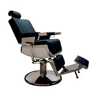 AS-7704 Кресло парикмахерское для барбершопа (черное, гладкое)