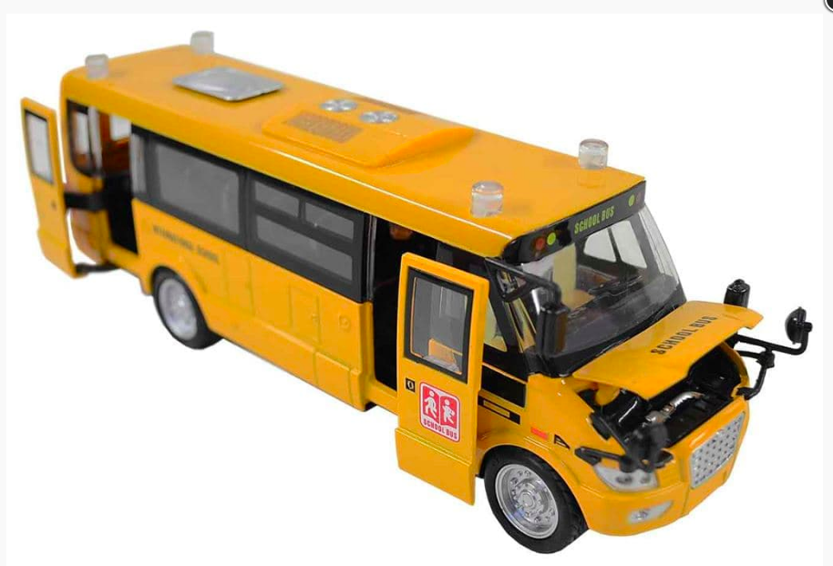 Автобус металлический SCHOOL BUS со звуком и светом/ игрушка автобус
