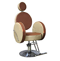 AS-6688 Кресло парикмахерское (комбинир. коричневое)
