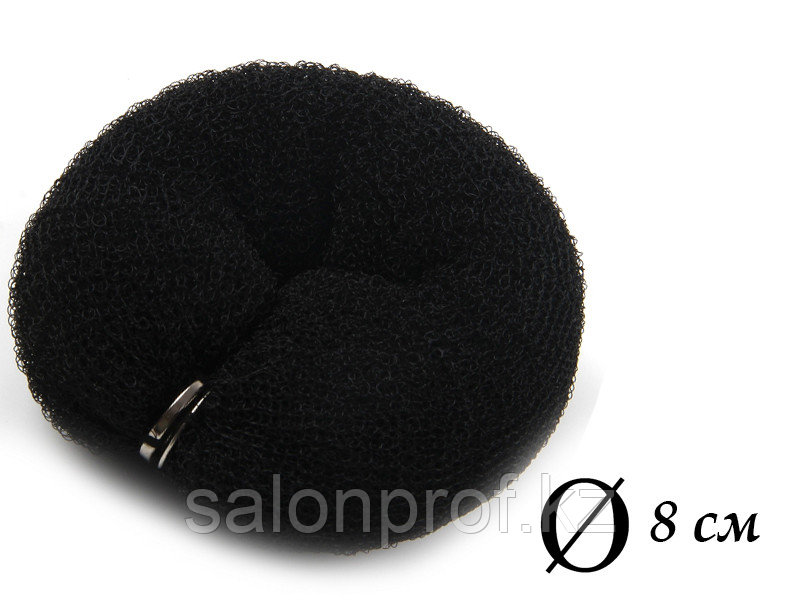 Валик для объема волос Q-66 черный Ø 8 см на кнопке AISULU (м) №11196(2)