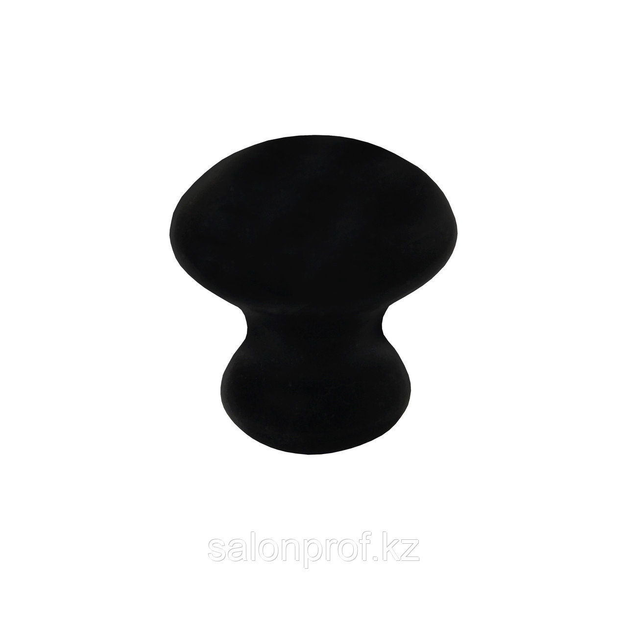 Камень для гуаша базальтовый круглый черный (гриб) №97060(2)