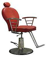 SH-83001 Кресло парикмахерское с откидной спинкой (красное, гладкое)