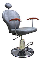 SH-83001 Кресло парикмахерское с откидной спинкой (серое, крокодил)