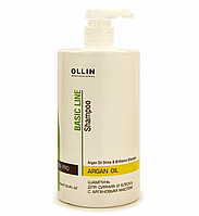 Шампунь OLLIN Basic Line для волос с аргановым маслом 750 мл №90589/98349