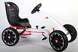 Педальный картинг Abarth белый, фото 4