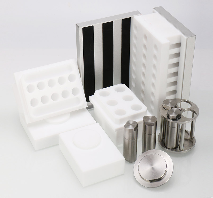 Адаптер из PTFE для установки 10 пробирок 1,5/2 мл для мельницы GT300, фото 1