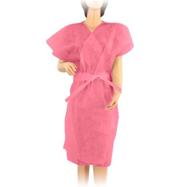 Фартук-полотенца одноразовый, защитные (цвет розовый) (Италия)