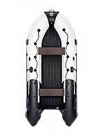 Лодка Ривьера 4000 НДНД Гидролыжа комби светло-серый/черный