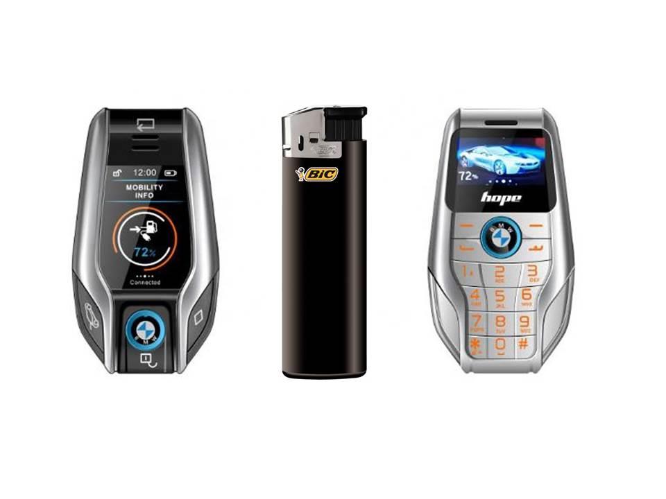 Супер маленький мобильный телефон в виде ключа-брелока BMW, Mini Phone BM750 - фото 2 - id-p76719698