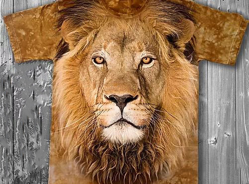 «Лев» молодежная мужская варенка футболка 3D