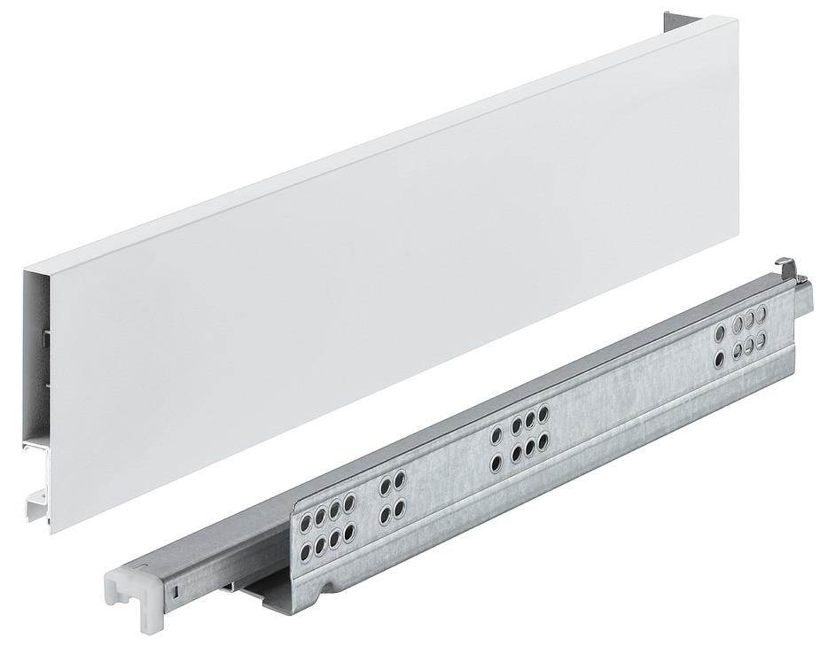 Выдвижной ящик MATRIX SLIM, белый, Push-to-Open, 89X400MM, фото 1