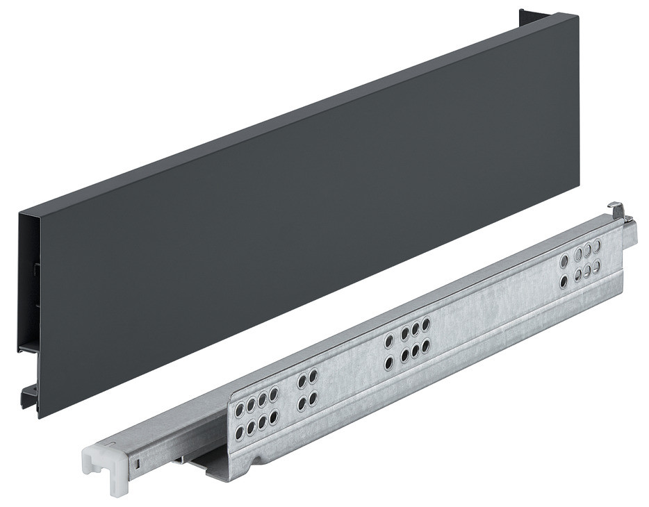 Выдвижной ящик MATRIX SLIM, антрацит, Push-to-Open, 89X450MM, фото 1