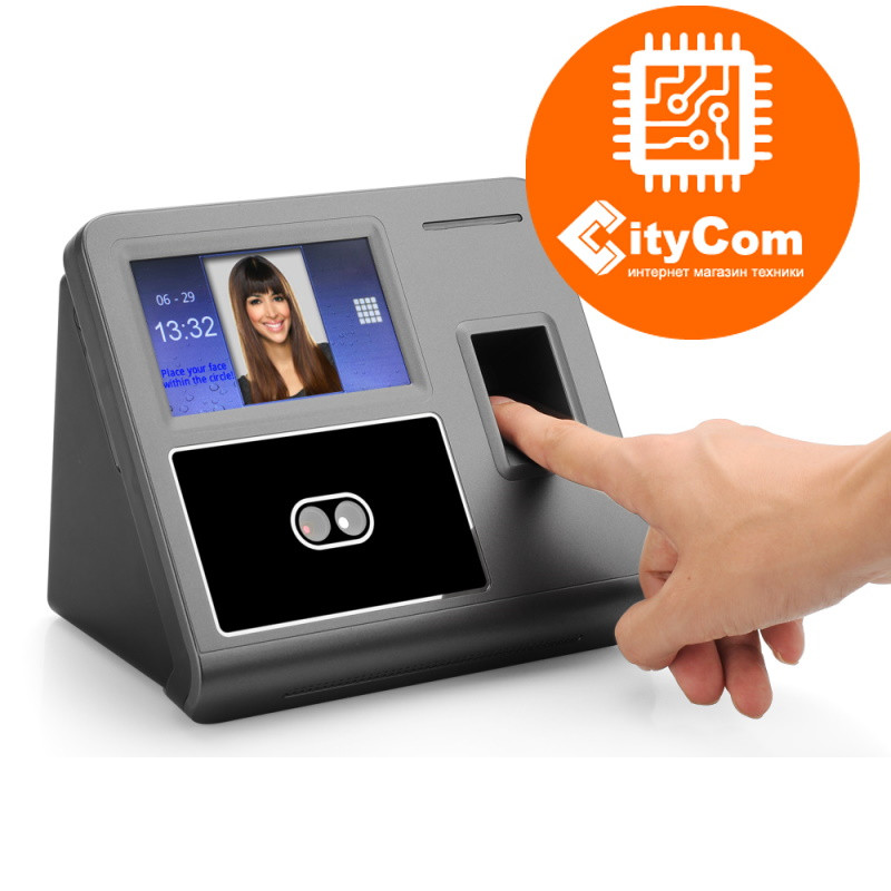 Биометрическая система учета доступа с отпечаком пальца и распознаванием лица. 4,3 дюйма  SmartLock CT-B208