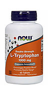 Триптофан L-триптофан, 1000 мг, 60 таблеток. Now foods