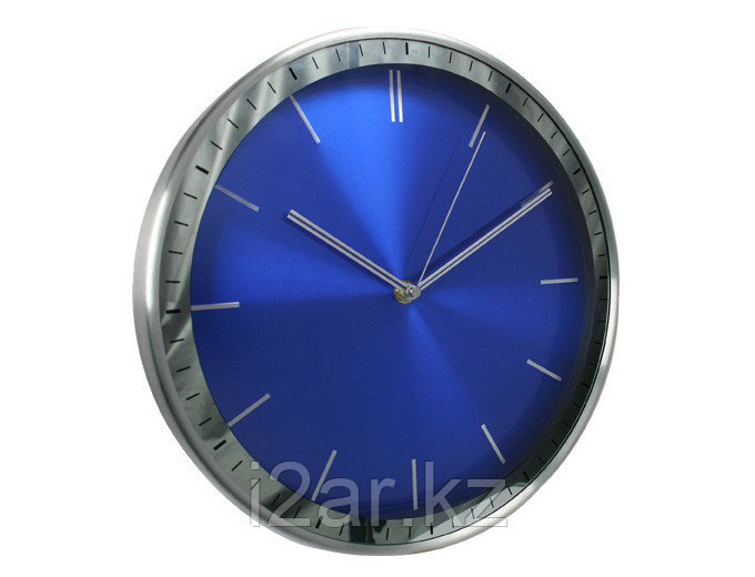 Настенные часы синие алюминиевые - фото 1 - id-p76722922