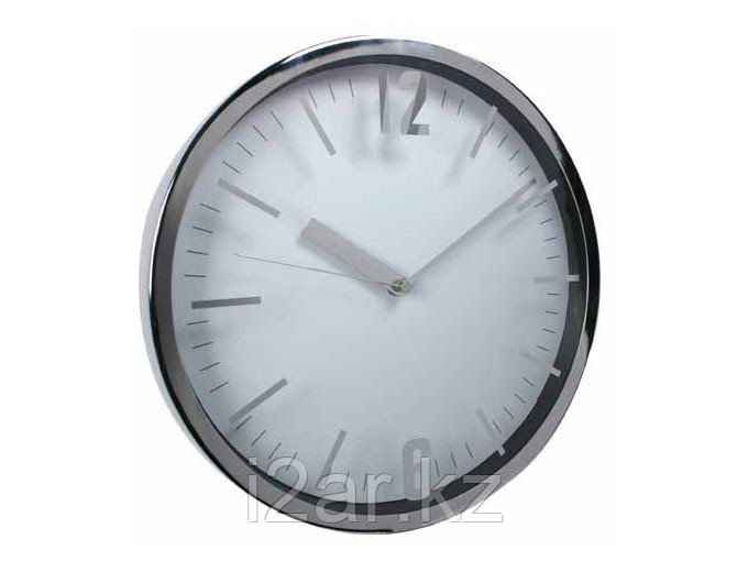 Настенные часы серебристые алюминиевые - фото 1 - id-p76722932