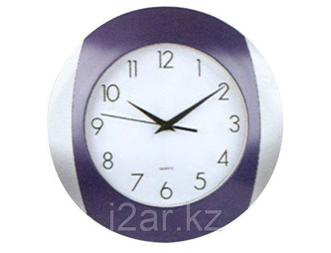 Настенные часы сиреневые пластиковые - фото 1 - id-p76722937