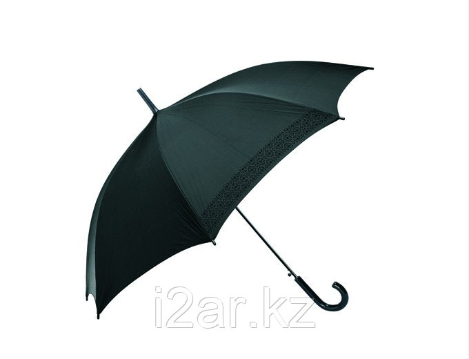 Зонт складной автомат (21"*14) черный