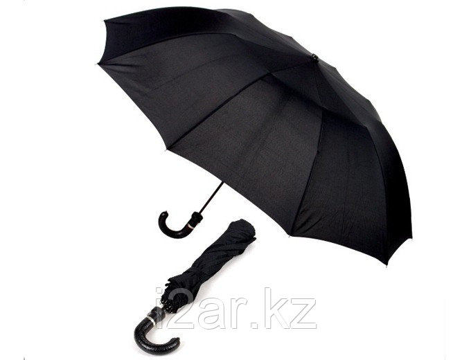Зонт складной с кожаным держателем - фото 1 - id-p76723094