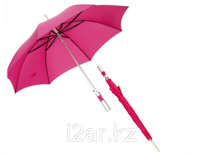 Зонт - трость (23"*14) розовый