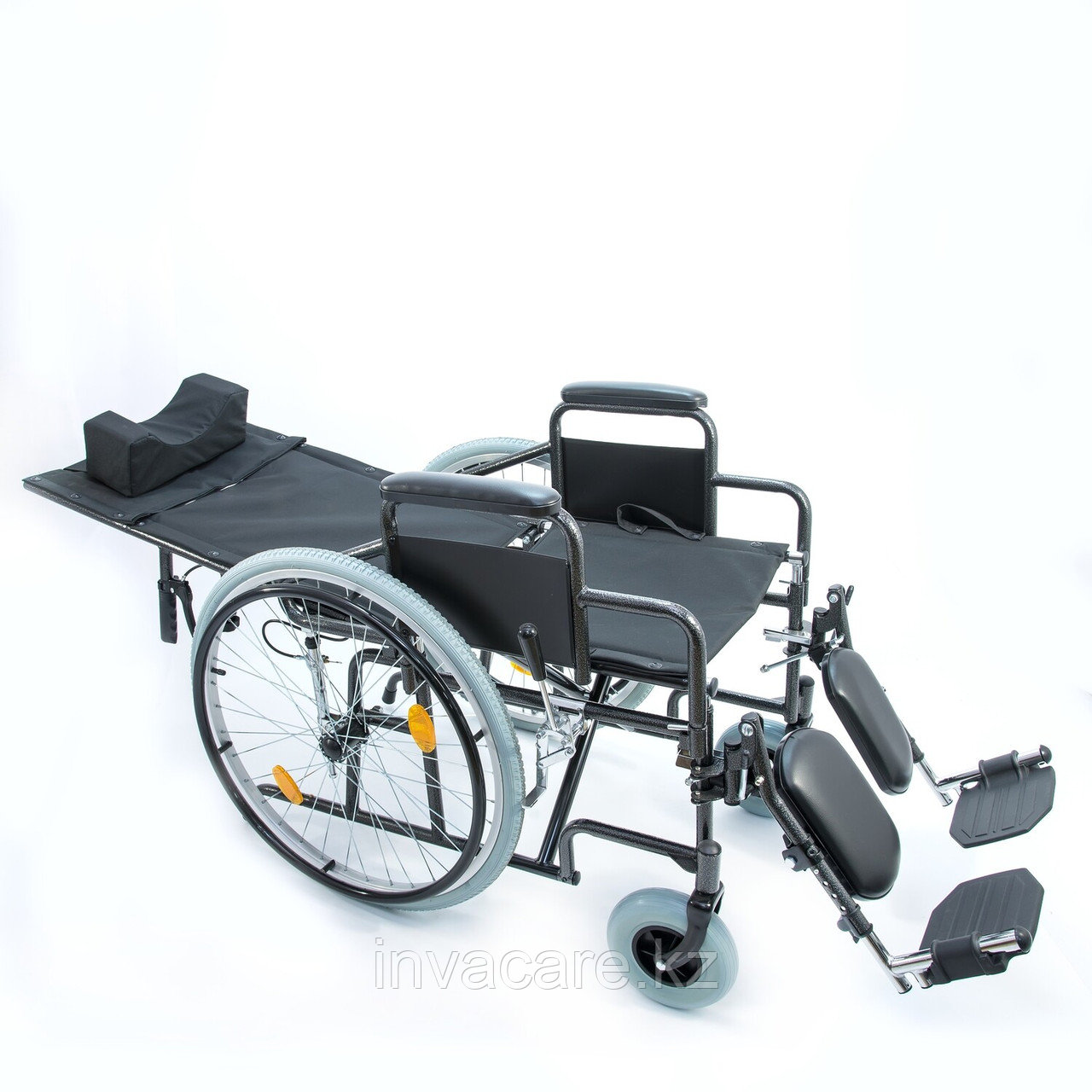 Инвалидная коляска с регулир. угла наклона спинки и подножек 514 A, литые задние колеса - фото 2 - id-p76455306