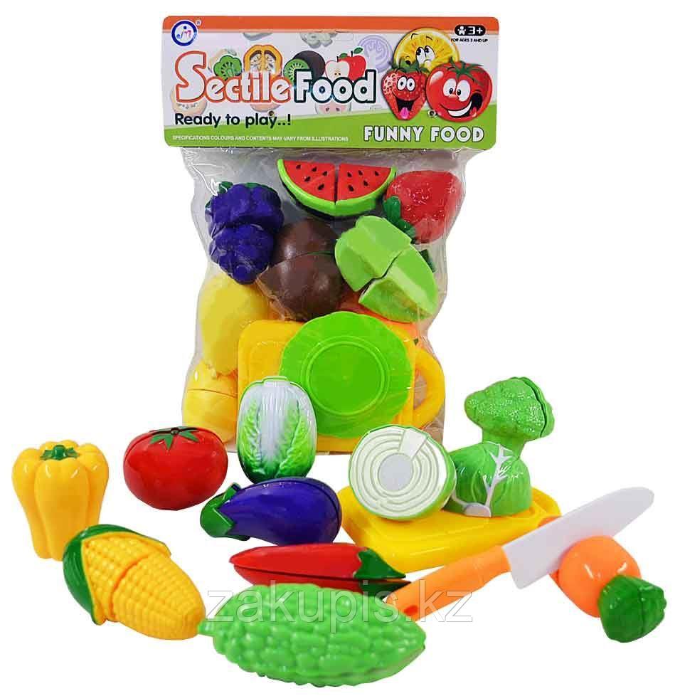 Игровой набор «Разделяющиеся фрукты / овощи» на липучке