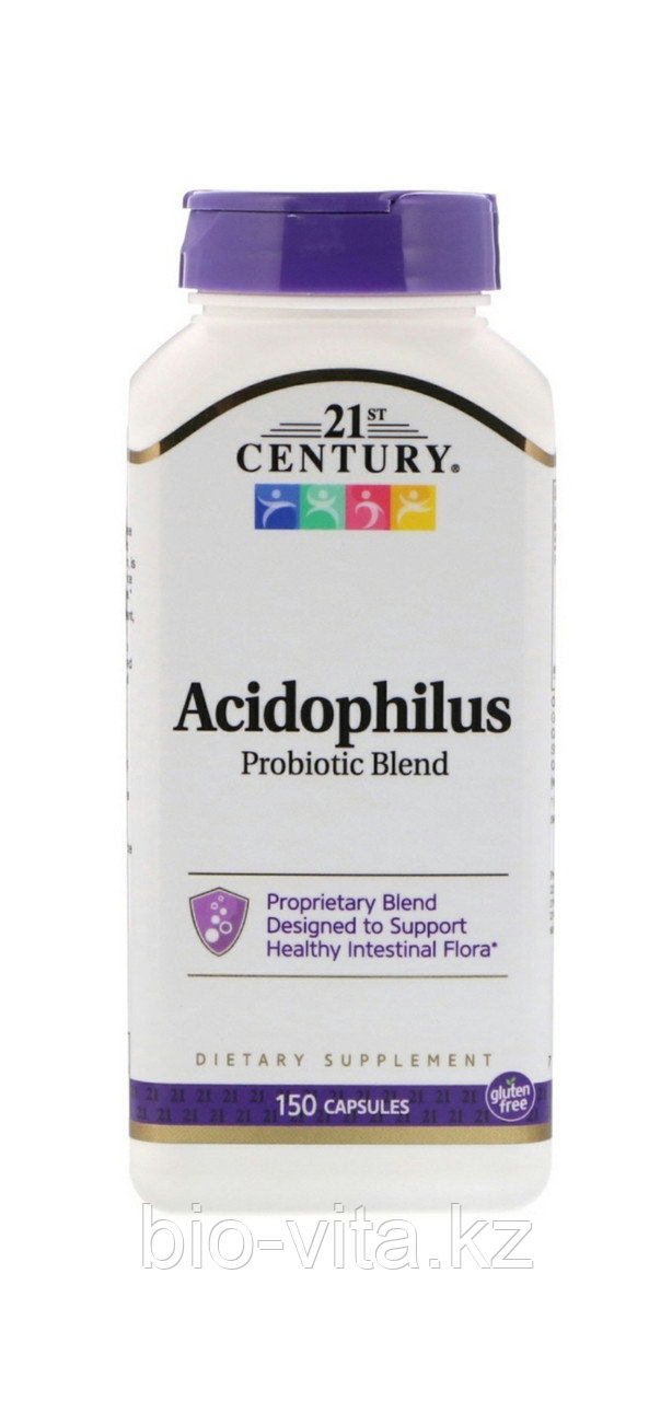 21st Century, Смесь пробиотиков Acidophilus, 150 капсул. Ацидофилус, Лактобактерин, Бифидумбактерин.