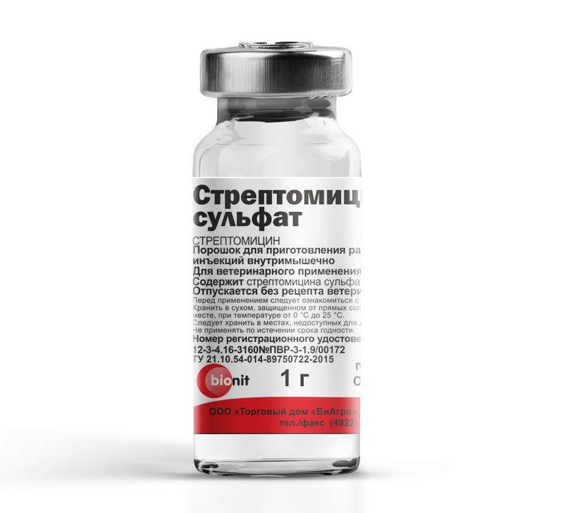 Стрептомицина сульфат фл. 1 гр. БиоФармГрант - фото 1 - id-p76735649