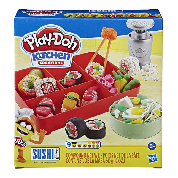 Hasbro Play-Doh "Кухня" Игровой набор "Суши", Плей-До - фото 1 - id-p76726100