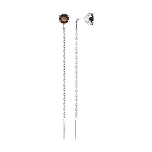 Серьги из серебра с гранатами SOKOLOV 92022162