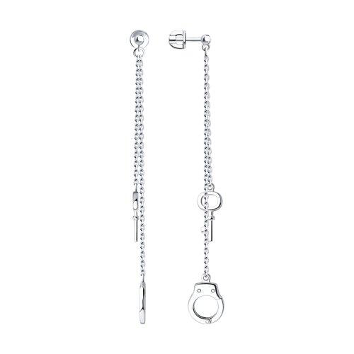 Серьги из серебра SOKOLOV 94024087