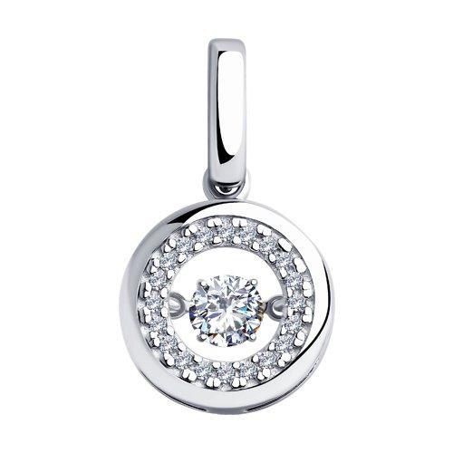 Подвеска из серебра со Swarovski Zirconia SOKOLOV 89030048