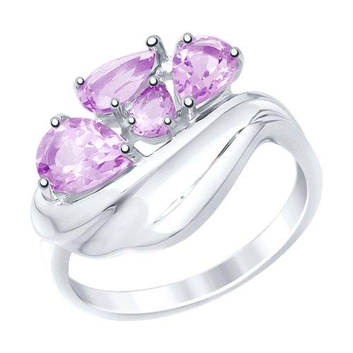 Кольцо из серебра с аметистами SOKOLOV 92011444