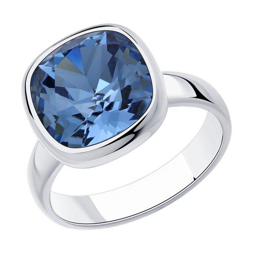 Кольцо из серебра с кристаллом Swarovski SOKOLOV 94013179