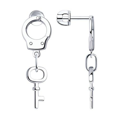 Серьги из серебра SOKOLOV 94024085
