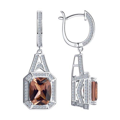 Серьги из серебра SOKOLOV 94024658
