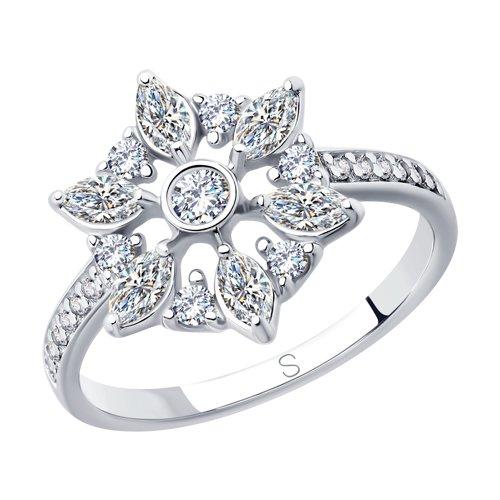 Кольцо из серебра с фианитами SOKOLOV 94012852