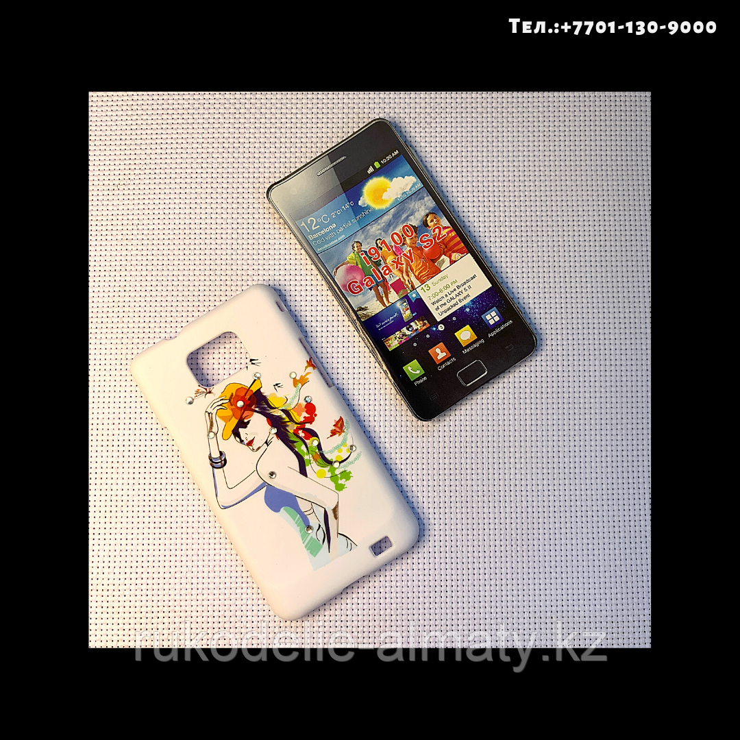 Чехол-крышка на телефон Samsung Galaxy S2/ i9100 девушка в шляпе - фото 1 - id-p76757459