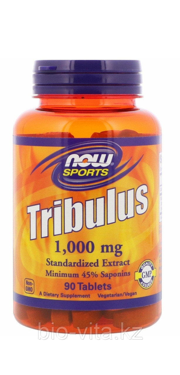 Трибулус, 1000 мг, 90 таблеток. Now foods