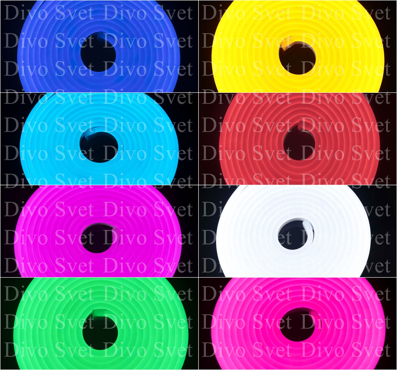 Флекс неон 12*4мм, 12V. Катушка 100 м. Flex neon 12 вольт, все цвета! Гибкий холодный неон 12в. Неоновая лента
