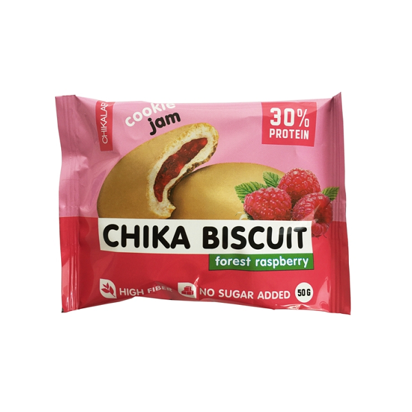Бисквитное печенье Chikalab - Chika Biscuit (Лесная малина), 50 г