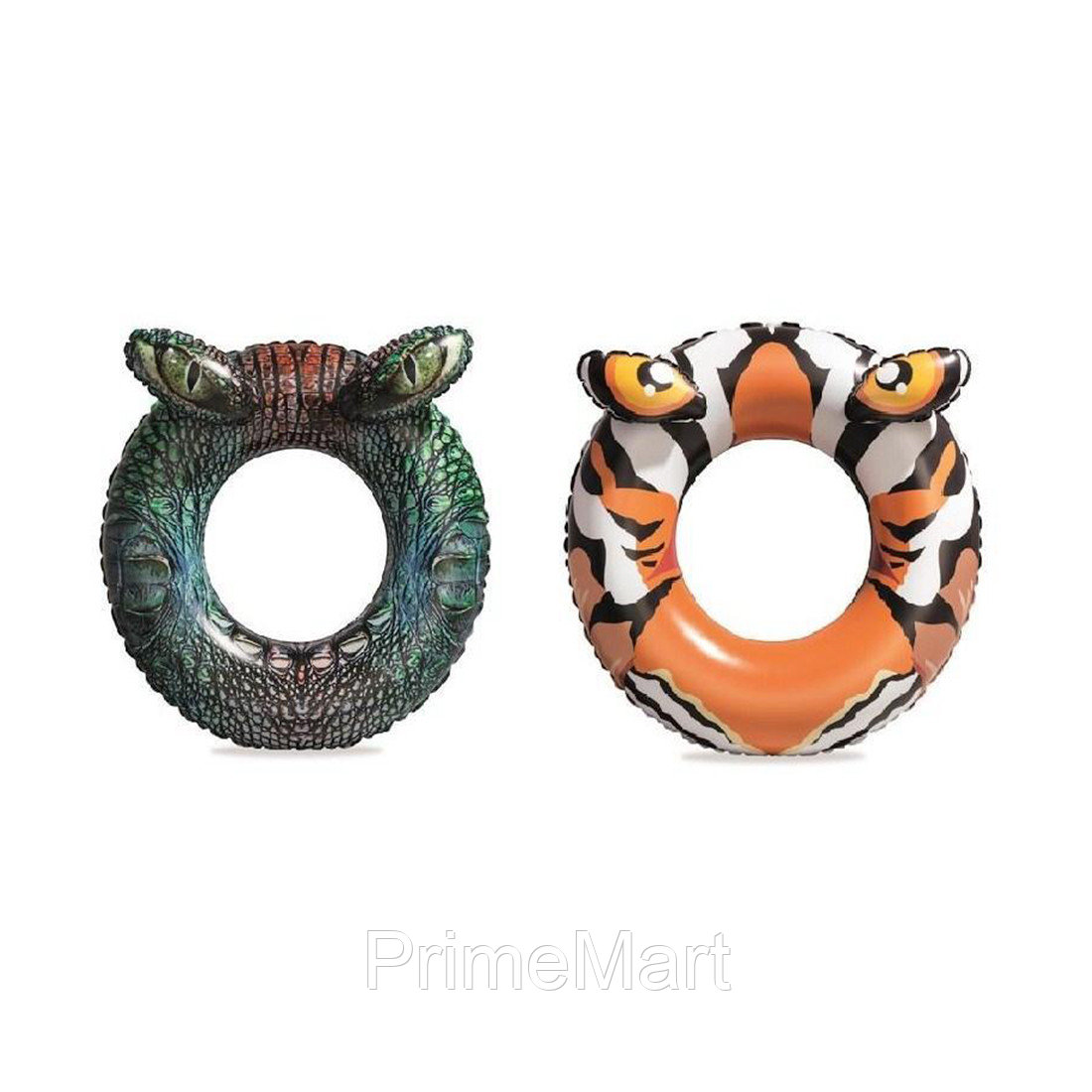 Круг для плавания Predator 91 см, BESTWAY, 36122, Винил, 10+, Оригинальной формы, Цвета в ассортименте (Тигр/Крокодил), Цветная коробка