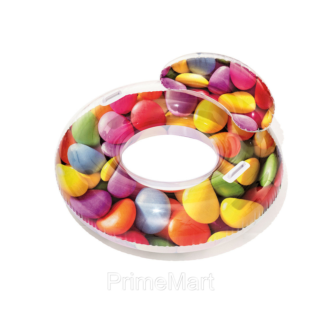 Круг для плавания Candy Delight 117-118 см, BESTWAY, 43186, Винил, 14+, Оригинальной формы с спинкой, С ручками, Максимальная нагрузка 90кг.,
