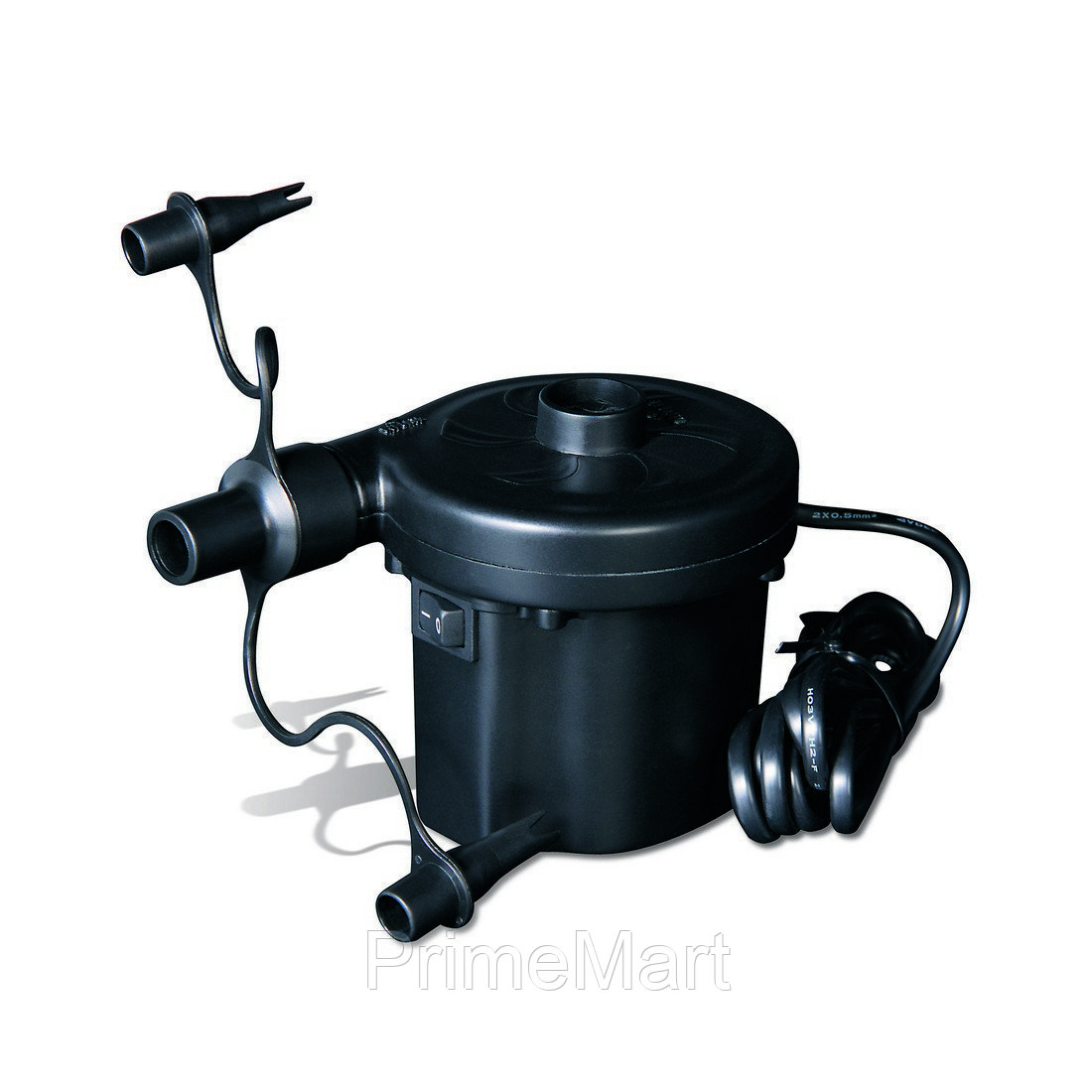 Насос электрический Sidewinder AC Air Pump (220В), BESTWAY, 62056, Пластик, 3 насадки, Чёрный, Цветная коробка