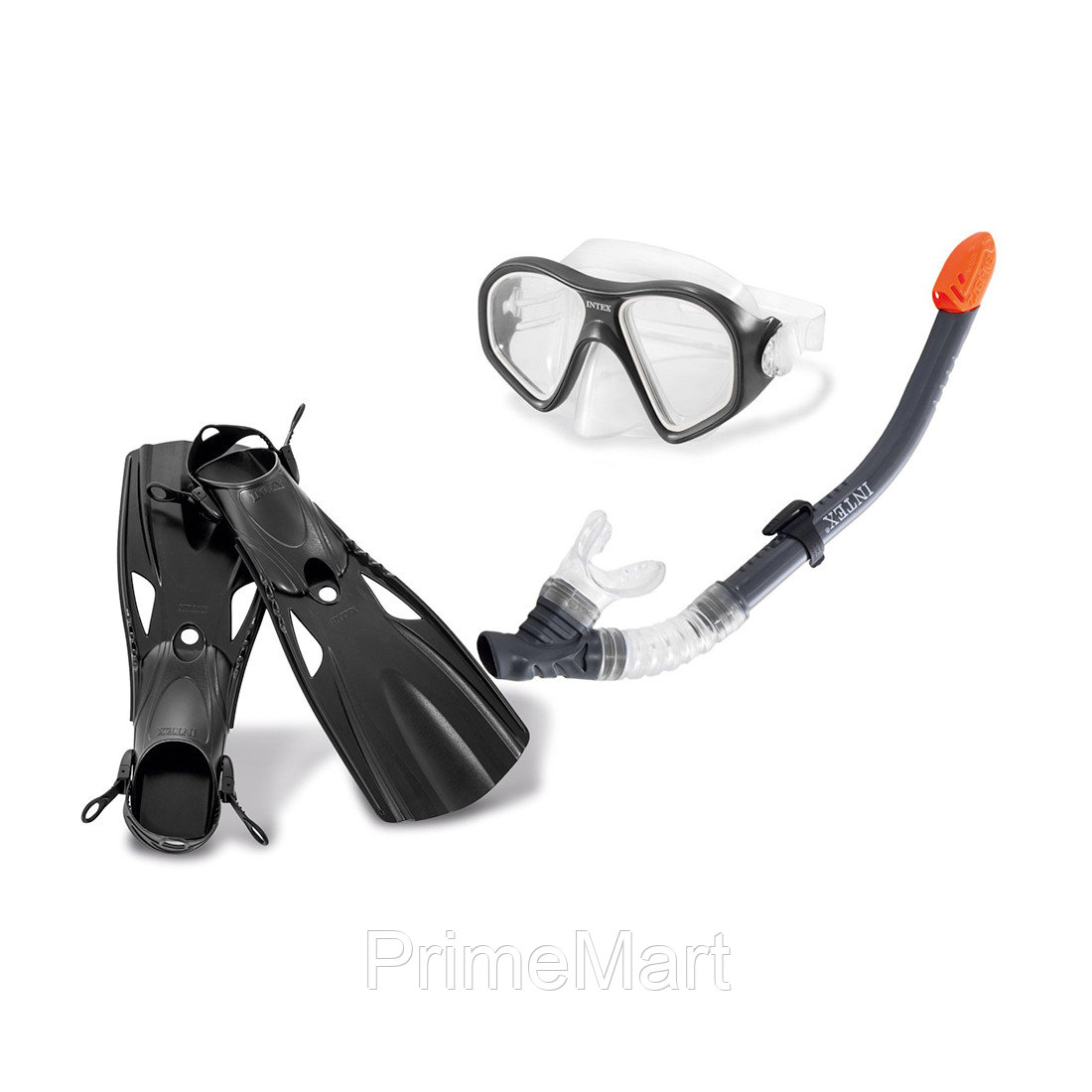 Набор для плавания Reef Rider Sports Set 14+, INTEX, 55658 (55657), В наборе: 55977 - Маска для плавания Reef Rider с поликарбонатными линзами, 55928