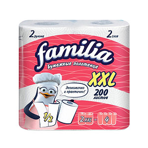 Полотенца бумажные Familia "XXL" 2 сл. 18 рул