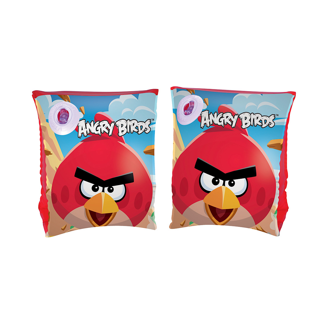Нарукавники для плавания BESTWAY Angry Birds 3+ 96100 (25x15см, Винил, Красные) - фото 1 - id-p76703263
