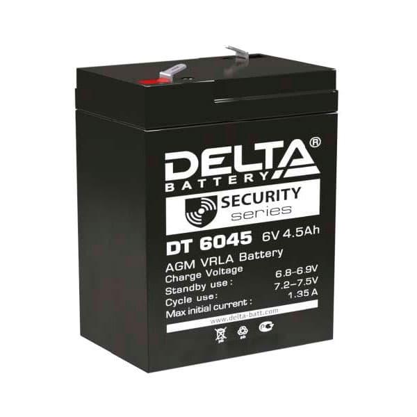 Аккумулятор Delta DTM 6045 (6В, 4,5Ач)