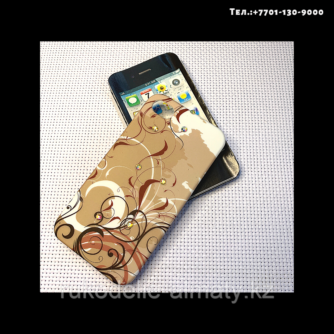 Чехол-крышка на телефон iPhone 4S кофейный - фото 2 - id-p76793988